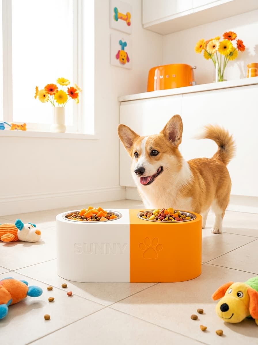 Personalized Dog Bowl - Magnetic Double