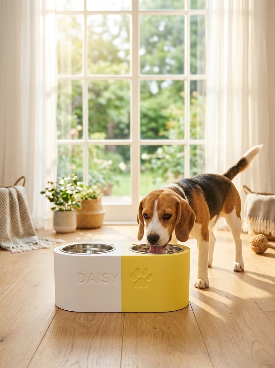 Personalized Dog Bowl - Magnetic Double