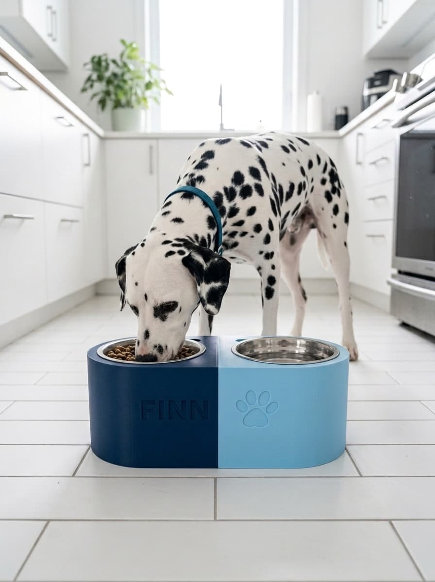Personalized Dog Bowl - Magnetic Double