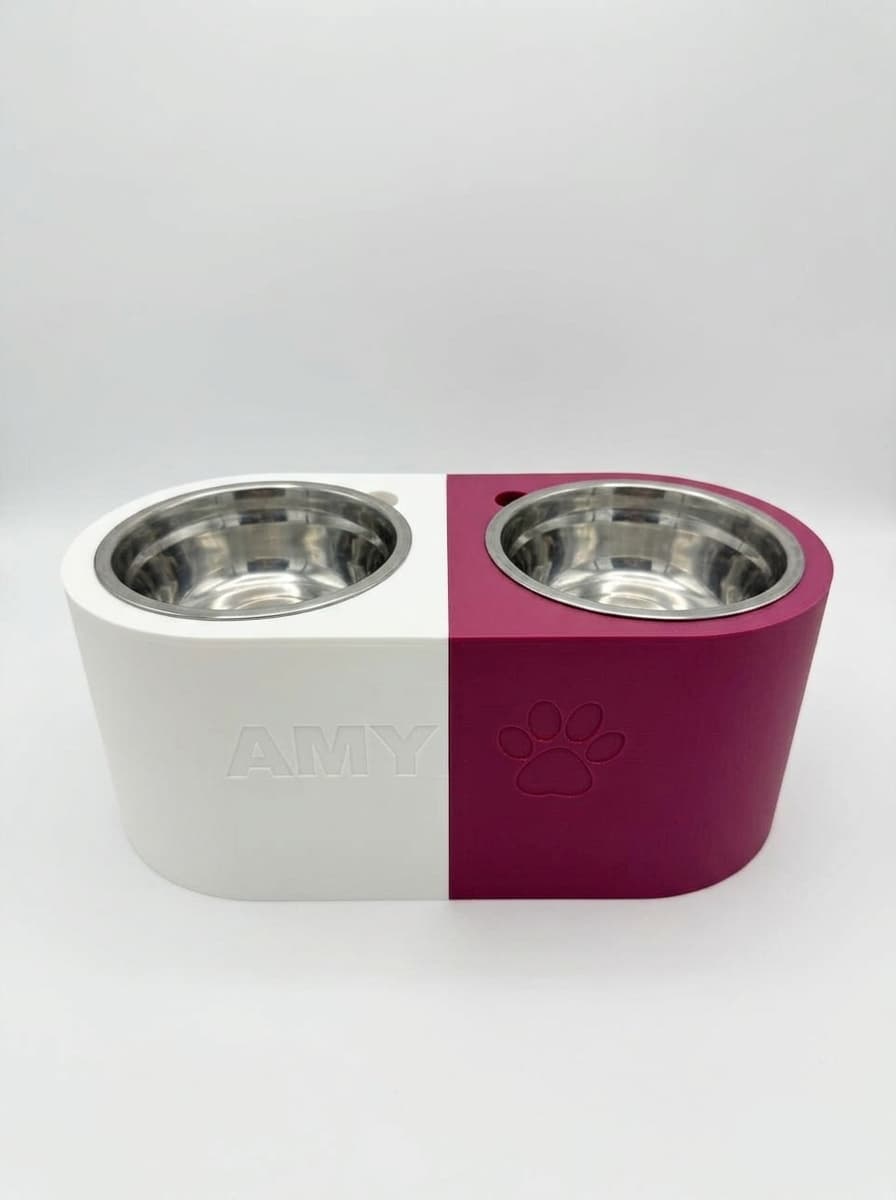 Personalized Dog Bowl - Magnetic Double