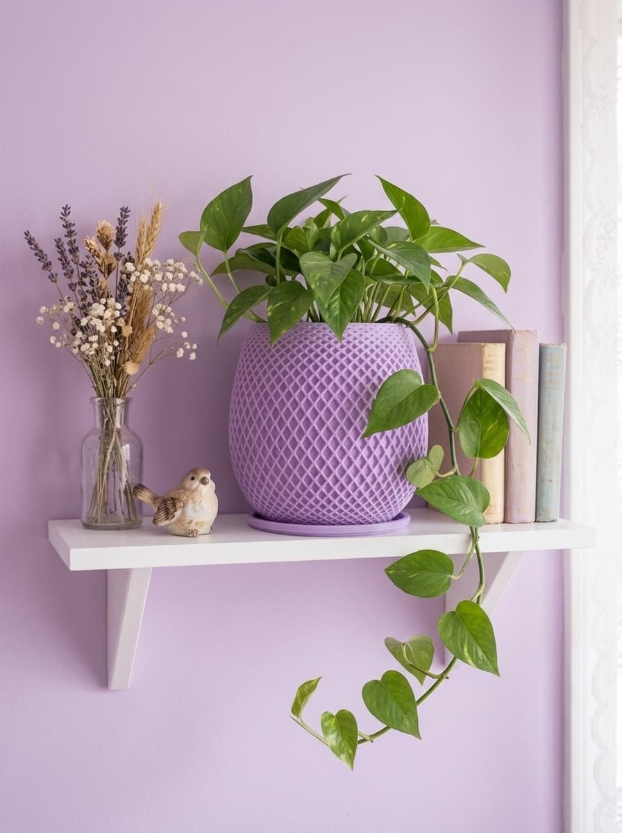 Mesh Plant Pot with Saucer