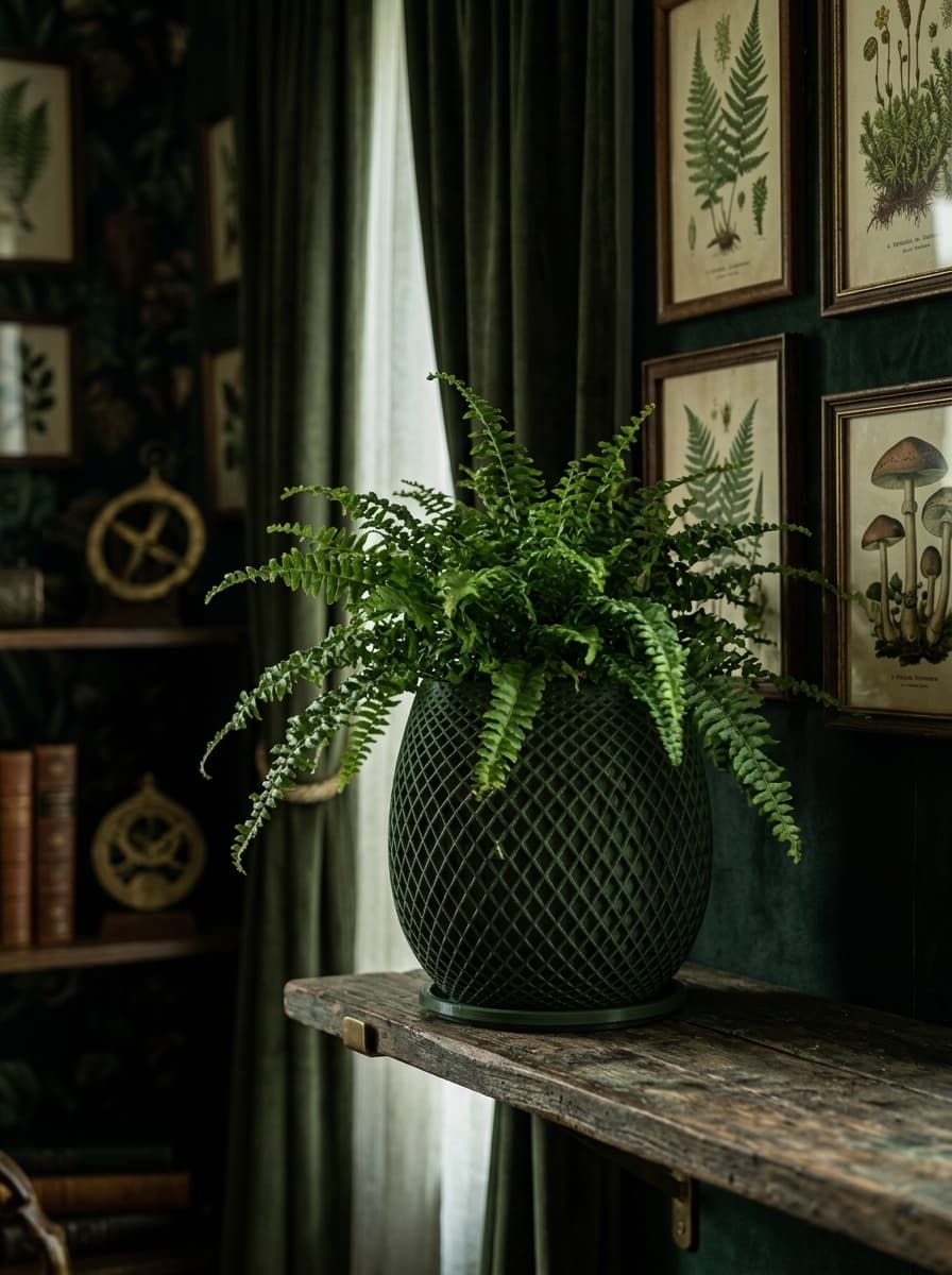 Mesh Plant Pot with Saucer