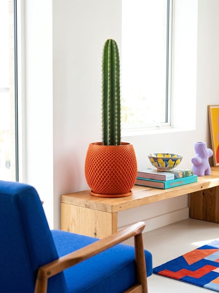 Mesh Plant Pot with Saucer