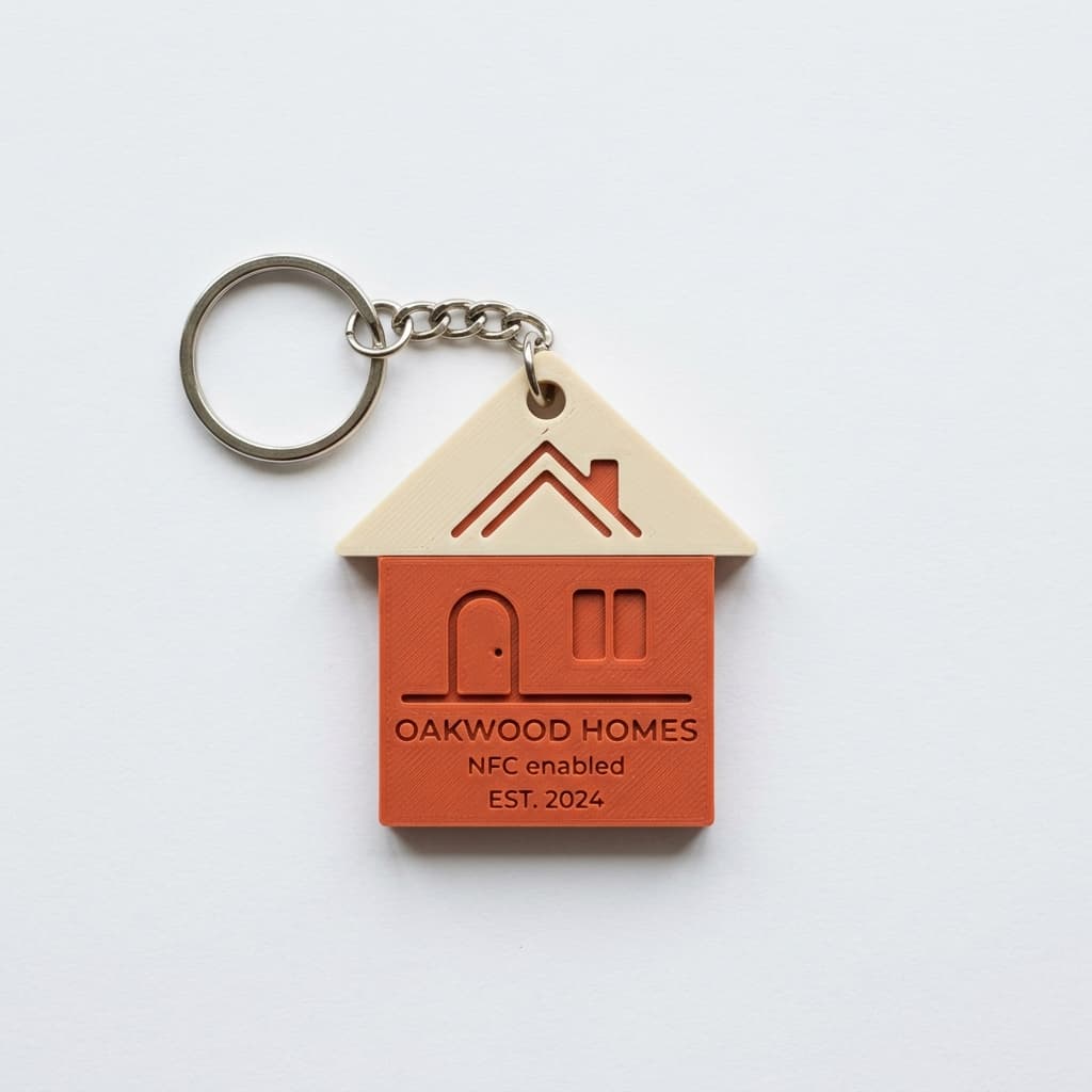 Custom Logo NFC Tag Keychain