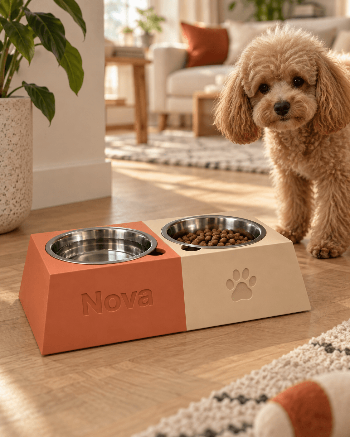 Personalized Dog Bowl - Pyramid Double – 1