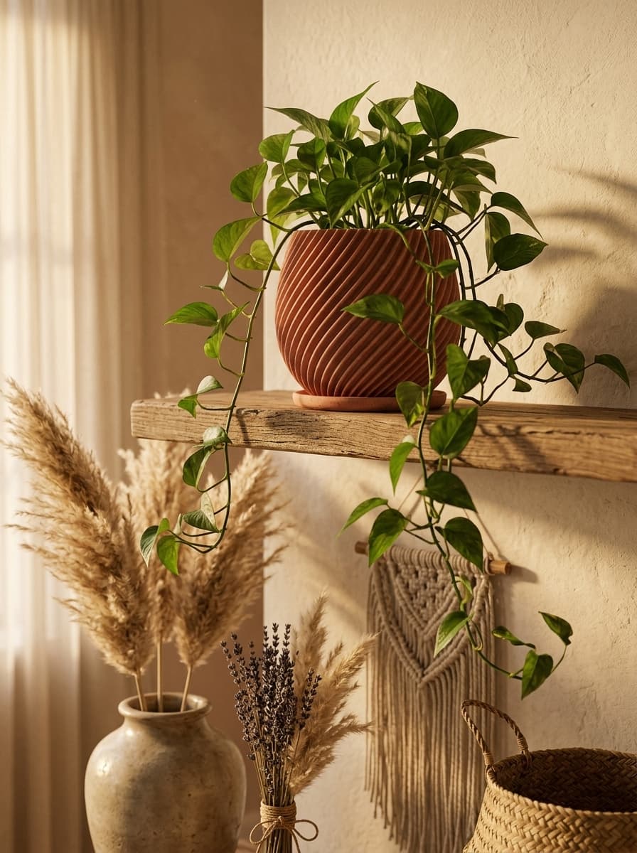 Spiral Plant Pot with Saucer